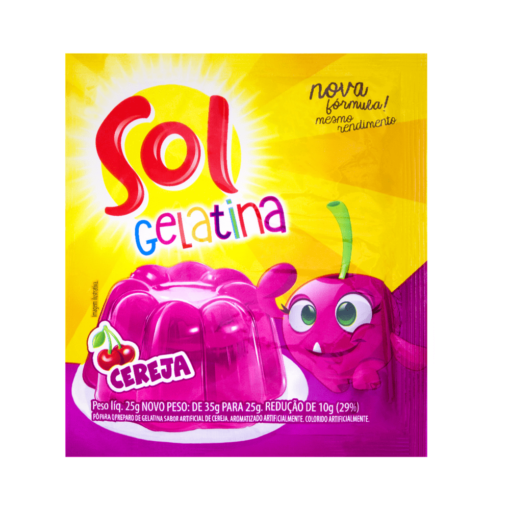 GELATINA SOL CEREJA 20G