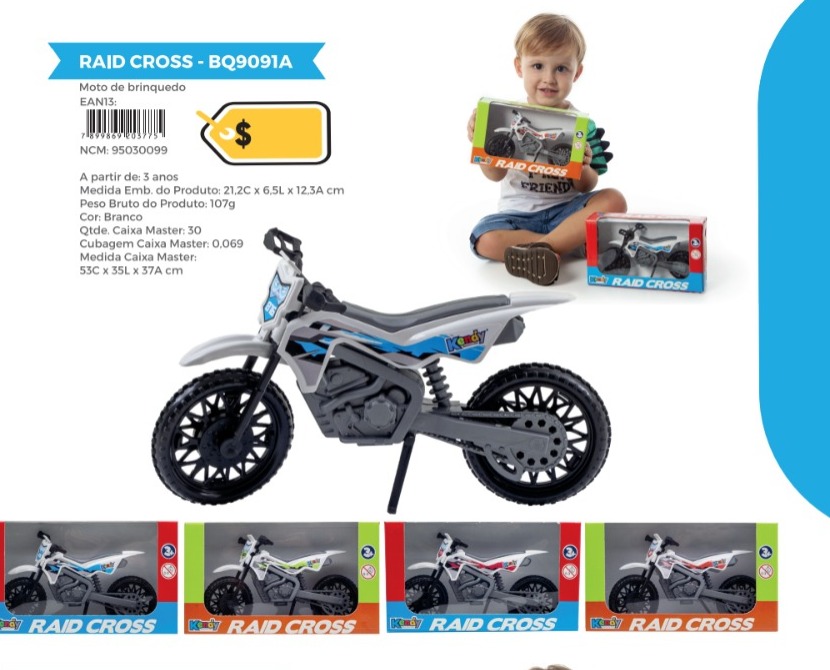BRINQUEDO MOTO RAID CROSS