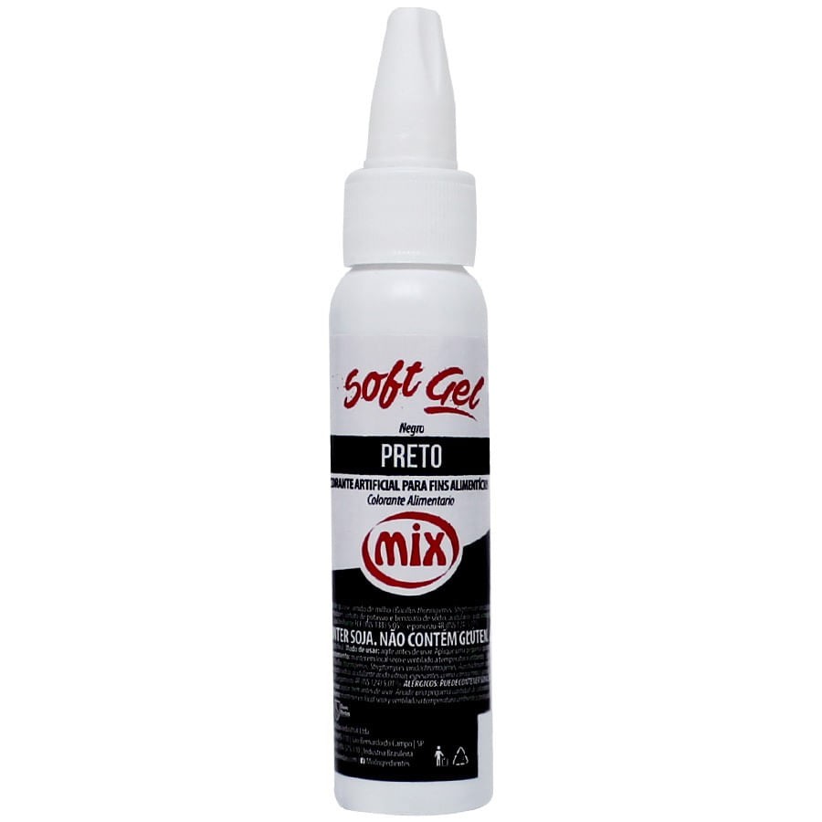 CORANTE SOFTGEL MIX PRETO 