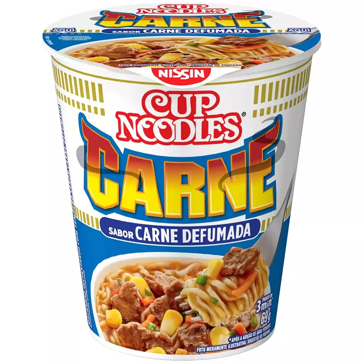 CUP NOODLES CARNE 69G