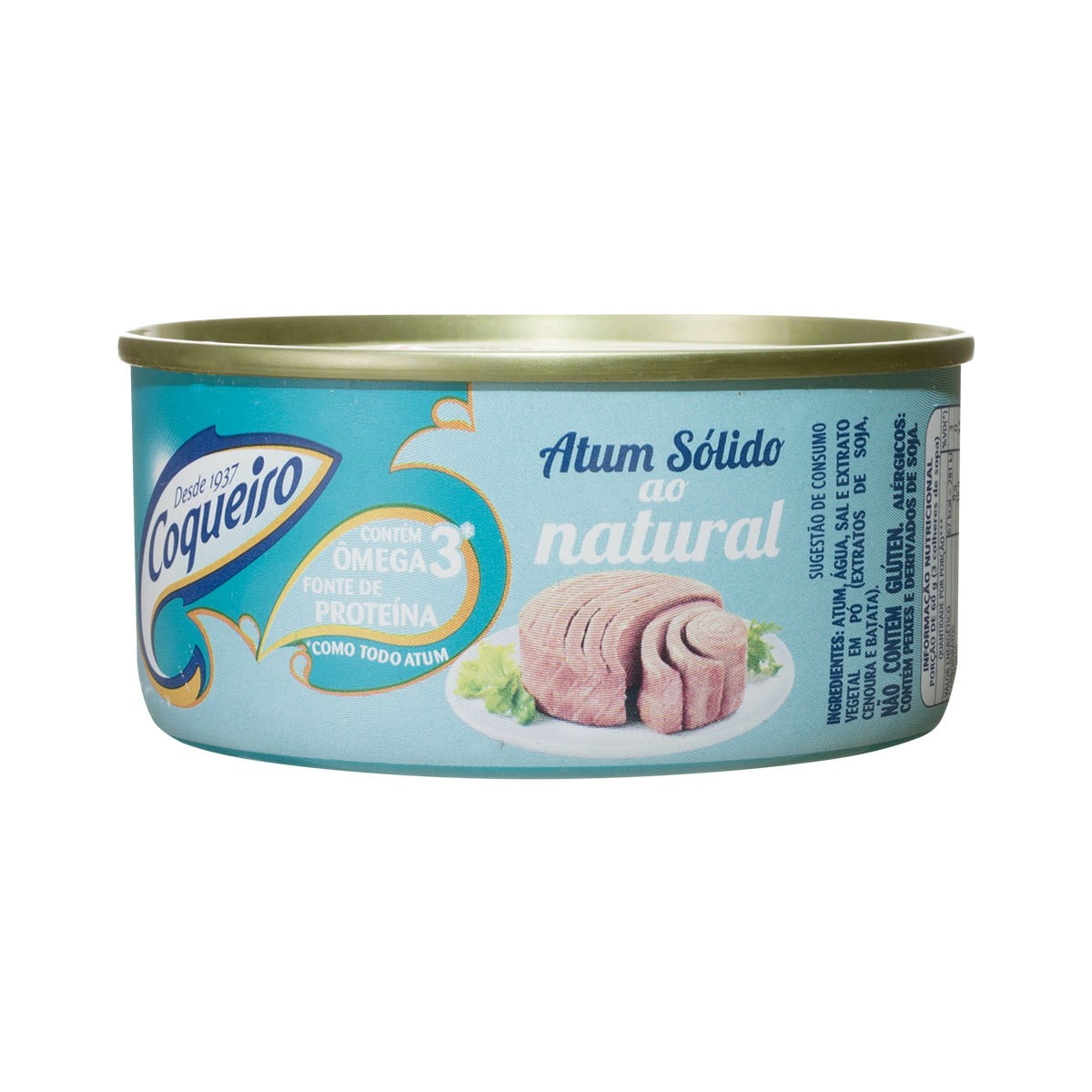 ATUM SOLIDO NATURAL COQUEIRO 170G