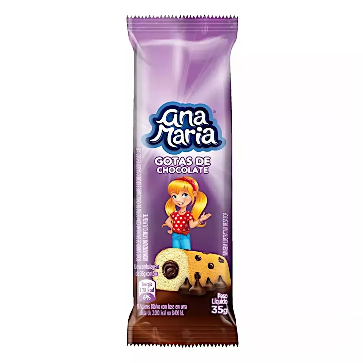 BOLINHO ANA MARIA GOTAS CHOC 42G
