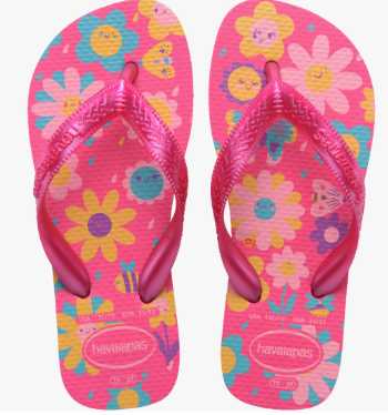 HAV KIDS FLORES MANGA ROSA 33/34